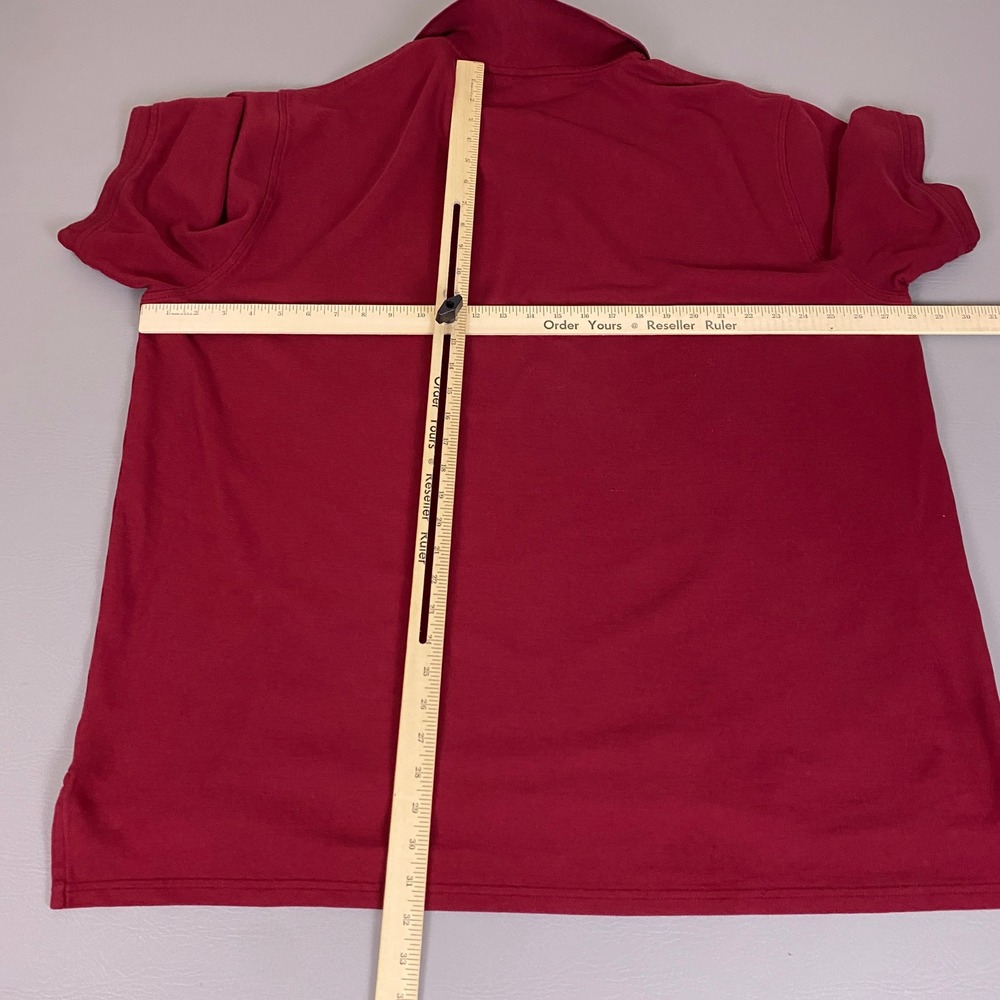 Jos. A. Bank Polo Shirt Mens Size 3XLT Burgundy Red Cotton Traditional Fit *Flaw - Picture 8 of 11